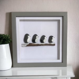 Penguin pebble family, for friends, relatives, new home or new addition a gift for any occasion.