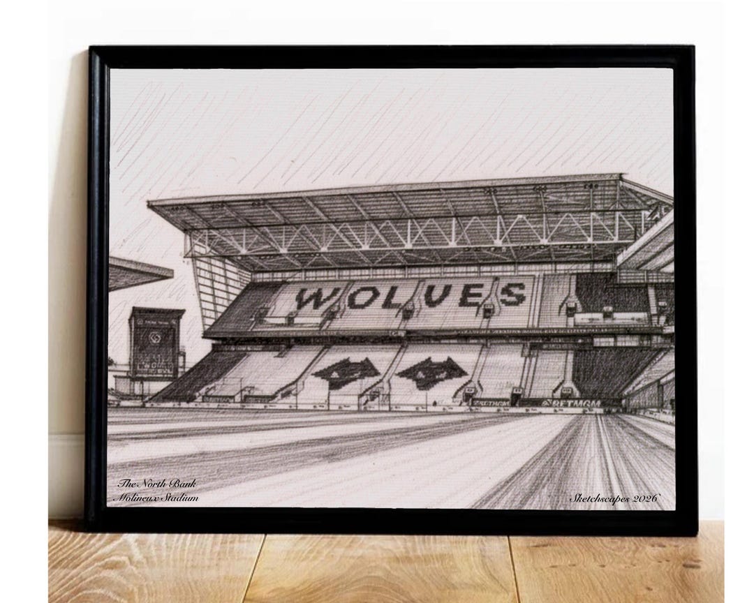 Wolves Layout Molineux Stadium Wolves Digital Print - Etsy