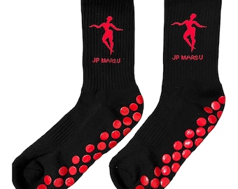 Calcetines antideslizantes para pilates con soporte para el arco del pie / Calcetines JP MAROU de caña media para barra y reformer / Calcetines para entrenamiento en estudio de yoga