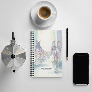 Aquarell Art Notizbuch für Programmierer | Daten Science Journal | Programmierer Geschenk für Frauen in Tech | CODE MODERN