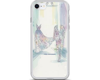 Funda para iPhone con diseño de acuarela para mujeres en el sector tecnológico / CODE FASHIONABLY Regalo para científicas de datos y programadoras / Funda delgada para teléfono Impact