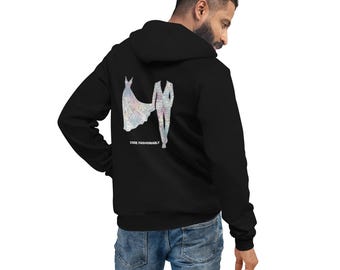 Sudadera con capucha de ciencia de datos CODE FASHIONABLY - Estampado llamativo en la espalda - Ropa técnica diseñada por expertos