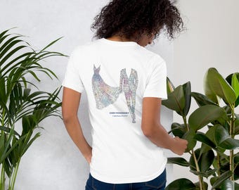 Biała koszulka unisex dla programistów | Modna koszulka z motywem nauki o danych | Prezent dla programistów z motywem uczenia maszynowego | Koduj modnie