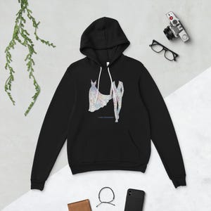Sweat à capuche Data Science | Cadeau programmeur | Cadeau IA et IA de la génération | Femmes dans la technologie | Sweat à capuche Machine Learning | Aquarelle | Cadeau développeur