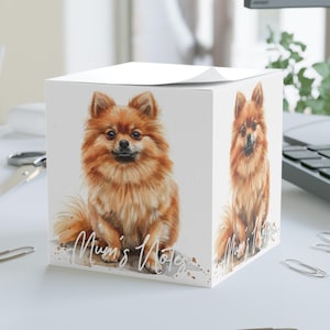 Anpassad Pomeranian-noteringskub, hundälskare-brevpapper