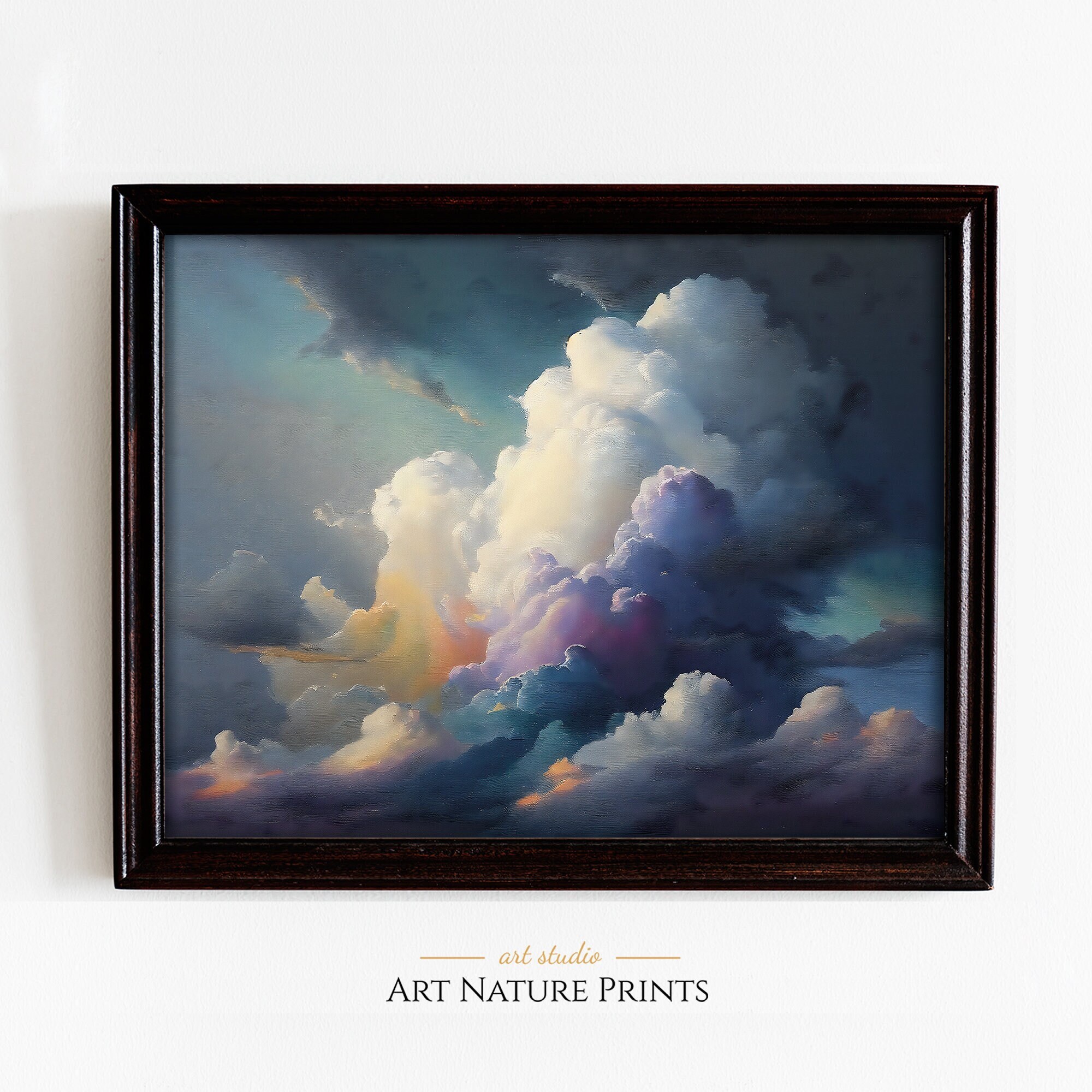 Dark Stormy Sky Painting