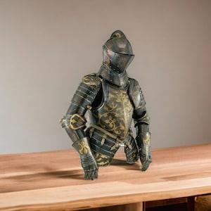 Vintage Medieval Crusader Suit of Armor – Full Medieval Knight Armor – Templar Costume – Handmade Steel Armor – LARP, Cosplay, Reenactment