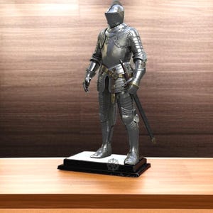 Handmade Medieval Knight Full Body Armor Suit: Crusader Cosplay Costume