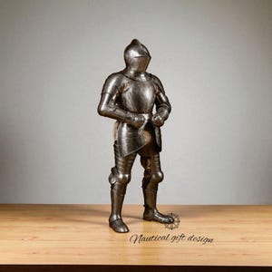 Gothic Knight Full Armor Suit: Medieval Templar Style, Solid Steel, Wearable