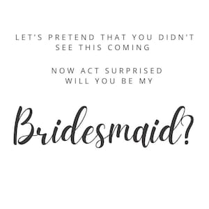 Word jij mijn Bruidsmeisje / Bruidsmeisje / Bruidsmeisje / Bloemenmeisje. Voorstel kaart.