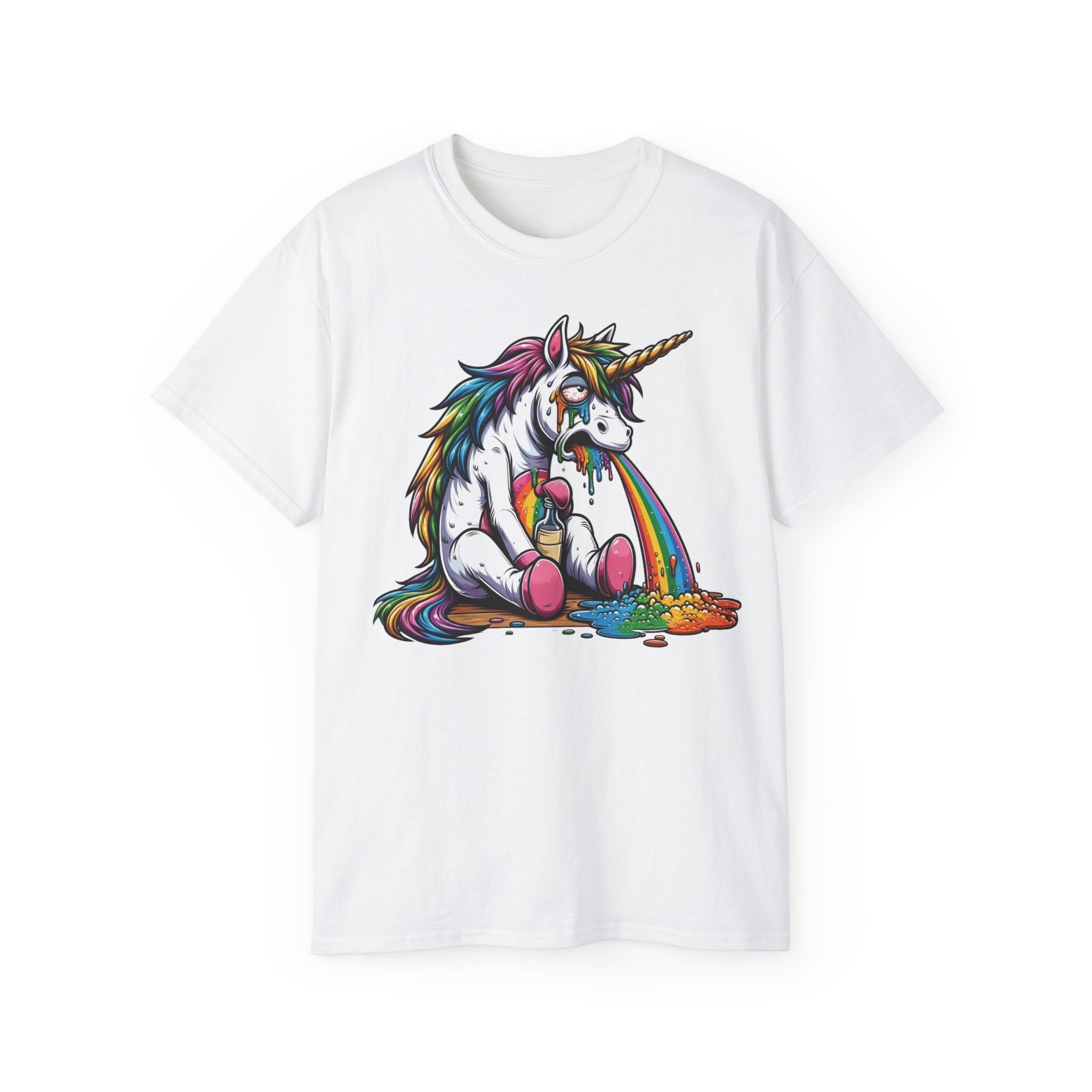 Shirtracer Damen T-Shirt „Als Gott Mich Vor 18 Jahren Schuf“ – Lustiges Einhorn Motiv Zum 18. Geburtstag