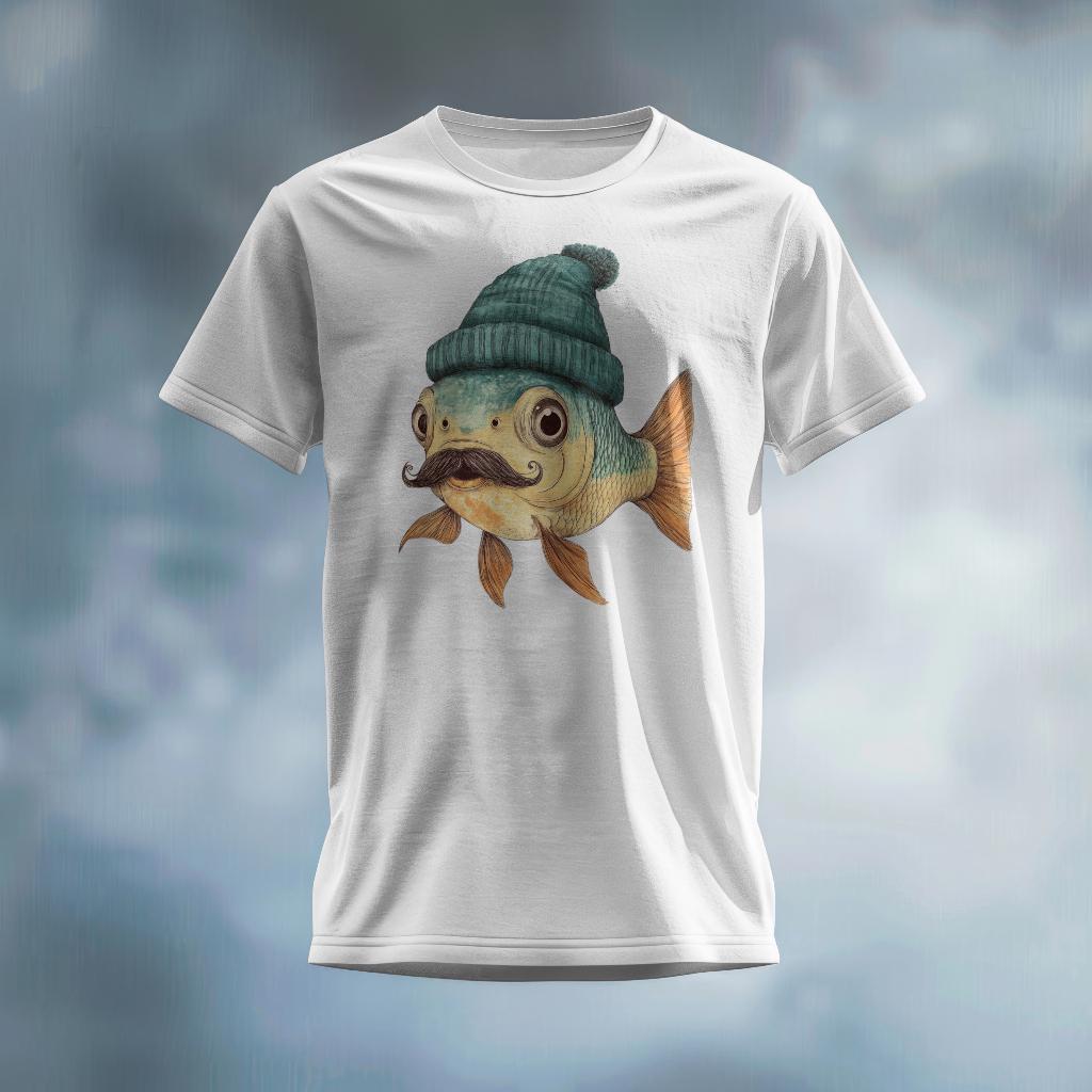 T-shirt Pinewood Pesce – Maglia Uomo In Cotone Con Stamap Di Pesce Di Alta Qualità