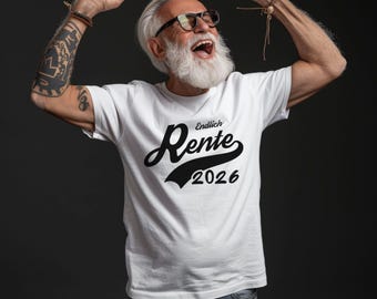 W końcu na emeryturze w 2026 roku | Prezent pożegnalny dla kolegi odchodzącego na emeryturę | Prezent dla dziadka z okazji przejścia na emeryturę | Prezent z okazji przejścia na emeryturę | Koszulka z okazji przejścia na emeryturę