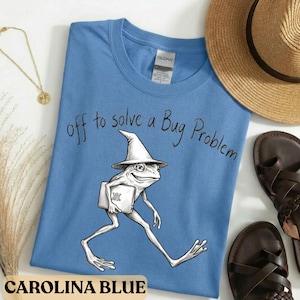 Regalo para programadores - Camiseta de soporte informático | Camiseta de rana solucionadora de errores - Divertida camiseta para desarrolladores de software | Amplia selección de colores para informáticos