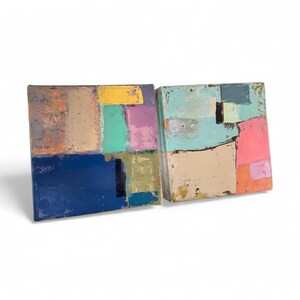 Textured Abstract Acrylic Paintings by J. Galvan (Pair) bild 5