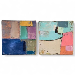Textured Abstract Acrylic Paintings by J. Galvan (Pair) bild 6