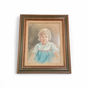 Original Pastel Portrait of a Young Girl