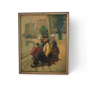 Antique Original Dutch Oil Painting