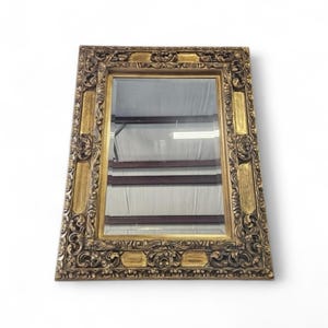 Large Ornate Carved Wooden Mirror