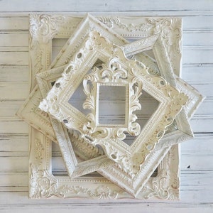 Ornate Picture Frame Set, Open Back, No Glass or Backing