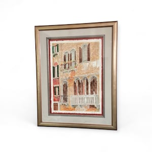 Vintage Original Framed Watercolor
