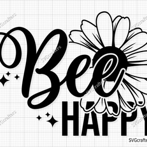 Bee svg Bundle, Bee svg, Bumble Bee, Honey Bee Svg, Bee svg hand lettered bundle, Bee kind svg, Bee happy svg, Bee quote svg, honey bee svg image 6