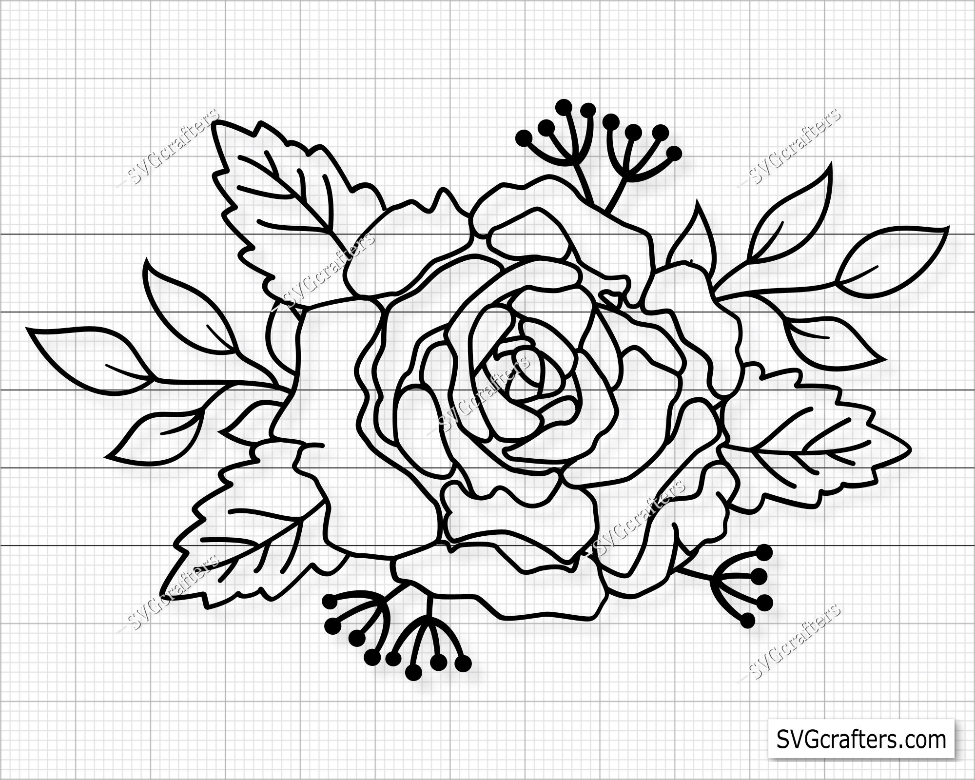 Retro Flowers Svg, Floral Bouquet Svg Bundle, Cute Flower Svg Bundle ...