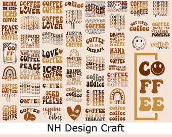 Retro Coffee svg Bundle, Retro Coffee svg, Coffee svg, Funny Coffee svg, Caffeine Queen, Coffee Lovers, Coffee Obsessed, Coffee mug svg