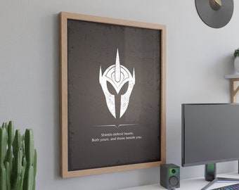 Pantheon Poster, League of Legends Pantheon Quote, Gaming Wall Art Print, Pantheon Wall Art, Gift For LoL Gamer, Gift For Boyfriend