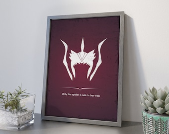 Elise Poster, League of Legends Elise Quote, Gaming Wall Art Print, Elise Wall Art, Gift For LoL Gamer, Gift For Boyfriend, Elise Print