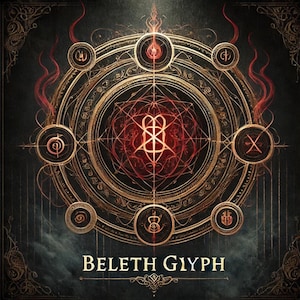 Beleth Glyph – Channeled Occult Glyph of Love, Passion, and Authority – Digital Downloa