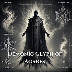 Agares Sigil – Occult Glyph of Rebellion, Movement, and Communication – Digital Download