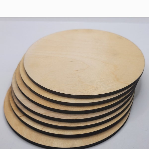 Disques ronds en bois 300 mm/12 pouces 3/5/10 pièces matériau bricolage artisanat pour projet artistique bouleau balte rond inachevé 3 mm découpé CNC gravure artisanale