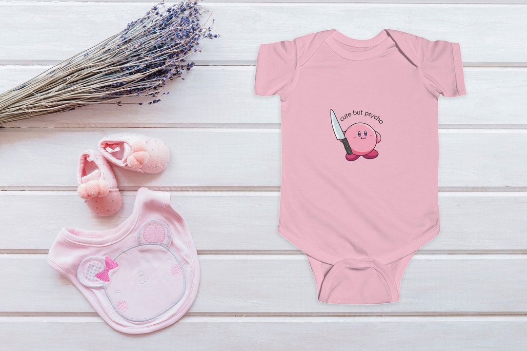 Kirby 'cute but Psycho' Infant Baby Fine Jersey Bodysuit Onesie - Etsy