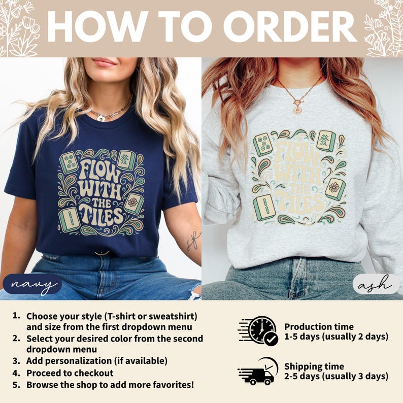 Flow With The Tiles T-Shirt, Inspirational Graphic Tee, Fun Casual Top, Unique Gift Idea, Trendy Printed Shirt, Comfortable Wear