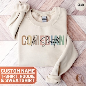 Customizable Comedian Shirt Personalized Comedian Hoodie Comedian Sweatshirt Gift for Comedy Lovers Custom Name Apparel