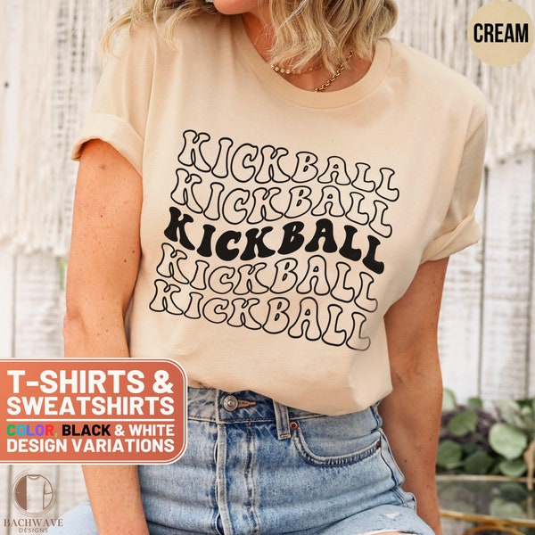 Retro Kickball Fan Shirt, Vintage Sports Tee, Kickball Team T-Shirt, Casual Athletic Sweatshirt, Unisex Apparel Gift Idea