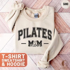 Pilates Mom Shirt, Cute Pilates Mom T-shirt, Funny Pilates Tee, Mother&#39;s Day Pilates Gift, Workout Mom Top, Exercise Mom Hoodie