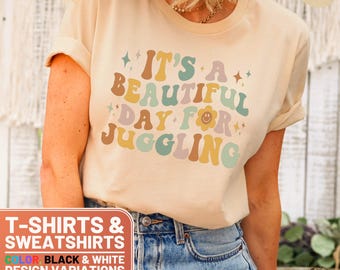Jugglings Day T-Shirt, Retro T-Shirt, Retro Sweatshirt, Positive Vibes Shirt, Fun Graphic Tee, Jugglings Lover Gift, Gift For Her, Gifts