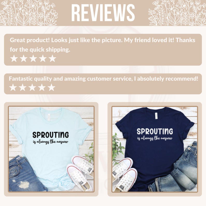 Sprouting is Always the Answer Tshirt, Motivational Quote Tee