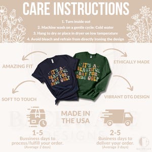 It's A Beautiful Day For Disc Golf T-Shirt, Disc Golf Enthusiast Shirt, Perfect Fit, Made In The USA, Soft To Touch
