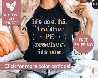 PE Teacher Shirt, PE Coach TShirt, Gym Teacher T-Shirts, Gym Teacher Tee, PE Teacher Sweatshirt, Physical Education Gift For Her, Phys Ed