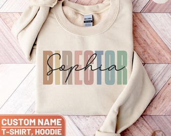 Personalized Director Shirt, Custom Director Crewneck Sweatshirt, Theater Director Personalized T-Shirt, Custom Name Sweater,CC Director Tee