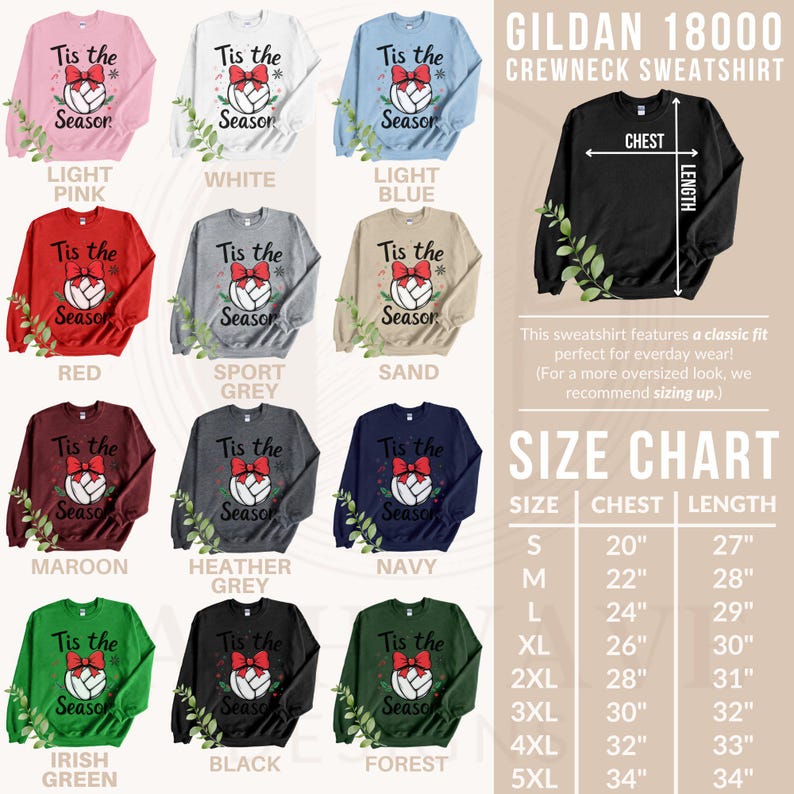 Tis The Season Volleyball Christmas Shirt, Coquette Sweatshirt, Bow Sweatshirt, Gift for Her, Holiday Volleyball Tee, Cute Xmas Sweatshirt image 3