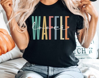 Waffle Shirt, Waffle Lover Tshirt, Cute Sarcastic Waffle T-shirt, Funny Waffle Tee Gift,Foodie Sweatshirt,Weekend Breakfast Crewneck Sweater