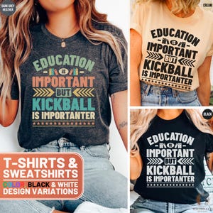 Funny Kickball Shirt, Cute Kickball Crewneck Sweatshirt, Retro Kickball Gift Tee, Kickball Lover T-Shirt, Education Sweater, Gift for Her