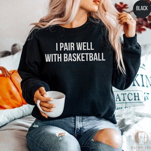 Funny Basketball Shirt, Retro Sport Mom T-Shirt, Cute Basketball Sweatshirt, College Gameday Gift, Girls Basketball Tee,Sports Weekend Shirt image 1