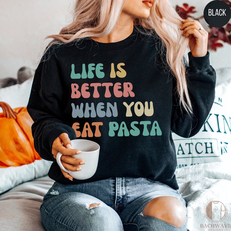 Retro Pasta Shirt, Pasta Lover Sweatshirt, Cute Spaghetti Mom Tshirt, Pasta Addict Tee, Funny