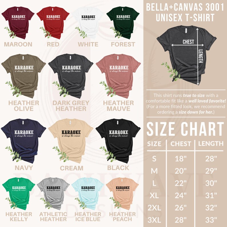 Karaoke is Always the Answer Tshirt, Funny Music Lovers Shirt, Gift