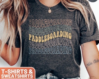 Unisex Paddleboarding T-Shirt - Surf Style Sweatshirt, Casual Water Sports Apparel, Gift for Paddleboard Lovers, Beachwear